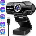 Webcam voor pc met usb - Full HD 1920x1080 - Webcam met microfoon - Windows & Apple Compatible - PC / Laptop