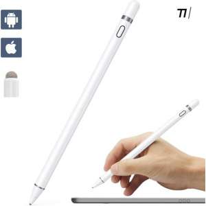 TIKKENS Active Stylus Pen Wit - Geschikt voor Android / iOS / Windows - Tablets / IPad / Smartphone - Universeel