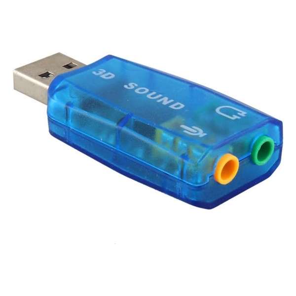 Externe USB (3D) Geluidskaart Adapter - Sound Card - Audio Kaart Dongle - USB 5.1 geluidskaart