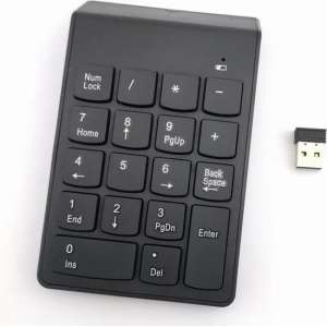 Draadloos Numeriek Toetsenbord | Numpad | Keypad | Toetsenborden | USB 2.4GHZ Plug&Play | Wireless | Number Keypad