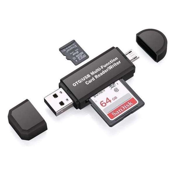 USB multifuntionele kaart lezer - Micro SD , SD , 4 in 1 USB