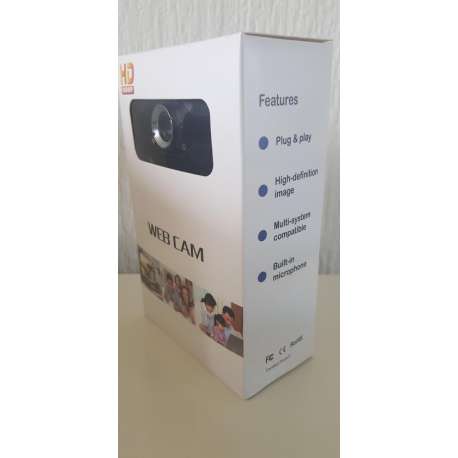Webcam voor PC - met Microfoon -Webcam - met USB - Full HD 1080P - Camera - Thuiswerken - voor Windows en Mac