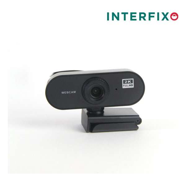 2K Webcam Voor PC  - Mac via USB | Geschikt Voor Windows & Apple | Full HD | Camera | 1080p | TV | webcam Cover |