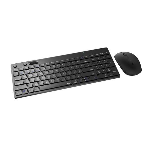 Rapoo - 8050T - draadloos - toetsenbord - muis - USB - en bluetooth