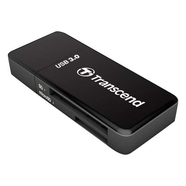 Transcend RDF5 geheugenkaartlezer Zwart USB 3.2 Gen 1 (3.1 Gen 1) Type-A