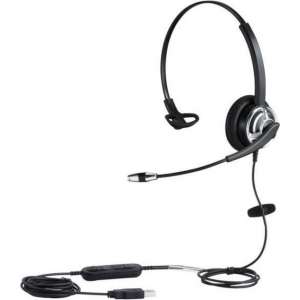 Headset met microfoon voor pc – Office headset draadloos – koptelefoon met microfoon- zwart
