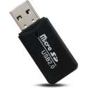 USB 2.0 naar Micro SD adapter - SD kaart lezer - Micro SD Cardreader - TF reader - Geheugenkaartlezer - Zwart