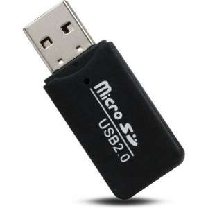 USB 2.0 naar Micro SD adapter - SD kaart lezer - Micro SD Cardreader - TF reader - Geheugenkaartlezer - Zwart
