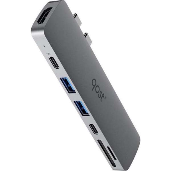 7 in 1 USB C Hub - Adapter voor Macbook Pro/Air- USB C naar HDMI - Thunderbolt 3 - USB 3.0 - Micro SD