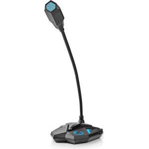 Desktop Gaming-Microfoon  Flexibele Nek  USB  Mute-Knop  3,5 mm Stereo-Audioconnector