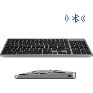 Maxxions® Draadloos Toetsenbord met Numpad - V2 - Macbook laptop toetsenbord - Space Grey