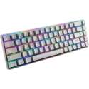60% Mechanische Gaming Toetsenbord- RGB - Rode Schakelaar - 68 Toetsen - QWERTY - Wit