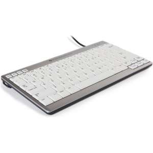 BakkerElkhuizen UltraBoard 950 toetsenbord USB QWERTY US International Zilver, Wit