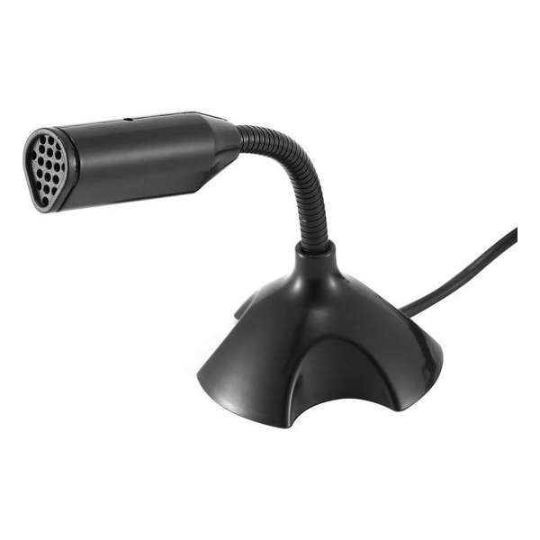 USB microfoon | Tafelmicrofoon | Capacitief | Buigbaar| Zwart