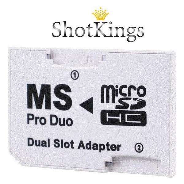Micro SD naar Memory Stick Pro Duo geheugenkaart adapter voor o.a. PSP of camera