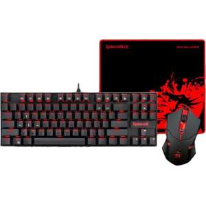 Redragon K552-BA 3 in 1 Pro Gaming set ( Mechanical compact gaming keyboard + M601 Gaming Muis + ARCHELON Gaming Mouse Pad)