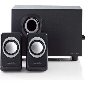 Stereo 2.1 Speakersysteem met subwoofer (33W RMS, Zwart)