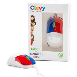 Clevy Kindermuis - Ergonomisch voor kinderen (USB/PC/Chromebook)