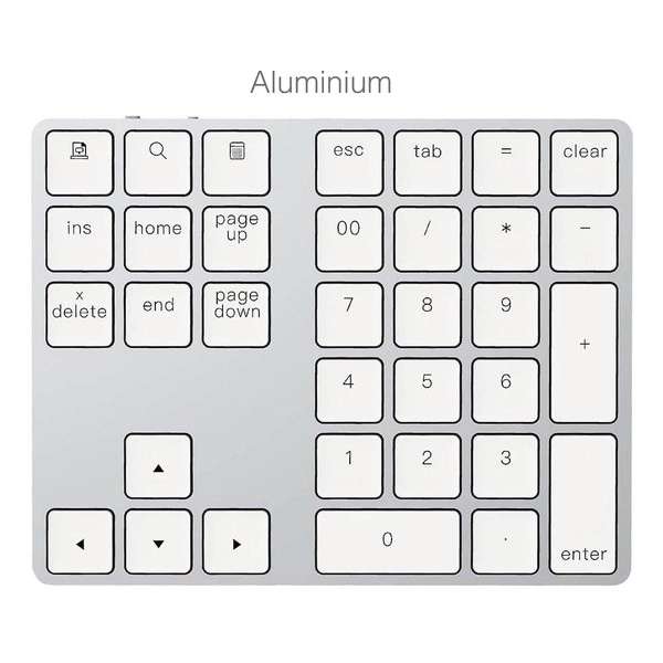 iMounts Draadloos Numeriek Toetsenbord - Apple - Silver