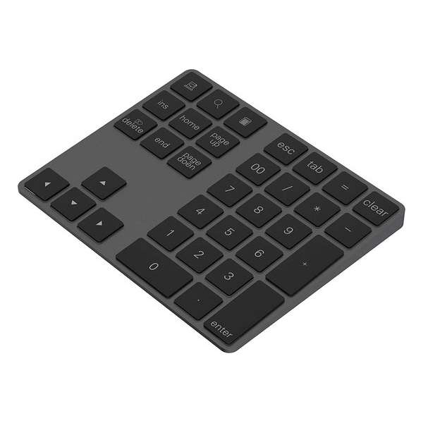 Numpad – Numeriek Toetsenbord Draadloos – Keypad Bluetooth Grijs - Numerieke toetsenborden - laptopparadise.nl - Voor ieder wat wils!