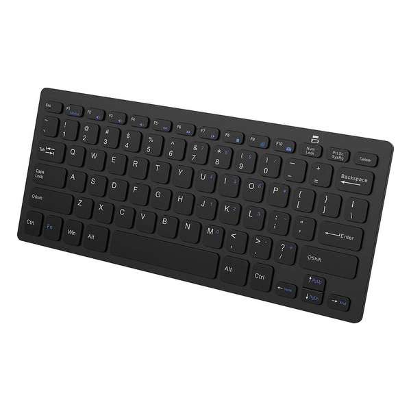 Draadloos Toetsenbord Bluetooth Wireless Keyboard Dun Universeel – Zwart