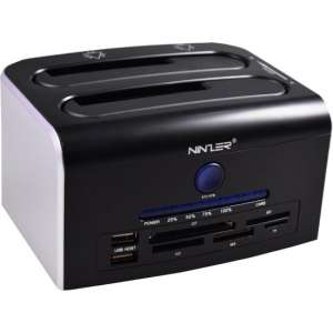 Ninzer® All-In-One HDD Dual SATA Harde Schijf USB Clone Docking Station