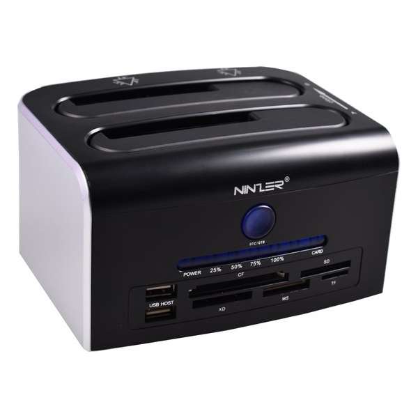 Ninzer® All-In-One HDD Dual SATA Harde Schijf USB Clone Docking Station