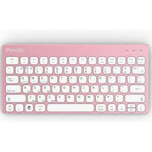 Penclic KB3 compact PC/Tablet keyboard wired/bluetooth Roze kleurig toetsenbord