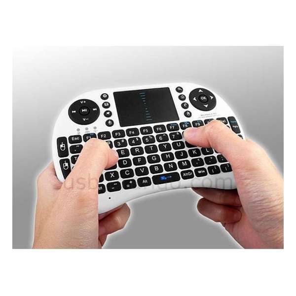 Mini  i8 draadloos toetsenbord + muis multimedia touchpad