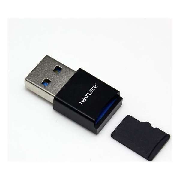 Ninzer® Micro SD naar Mini USB stick Kaartlezer / Card Reader
