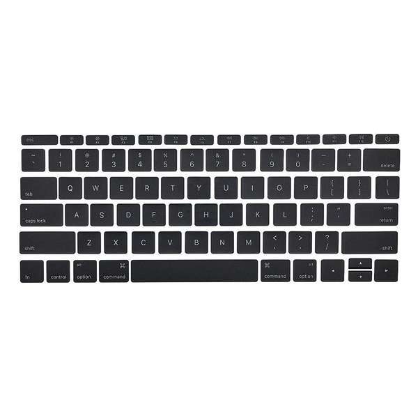 MMOBIEL Toetsenbord Knopjes Toetsen voor MacBook Pro Retina A1706 / A1707 / A1708 - ZWART - Keycaps US