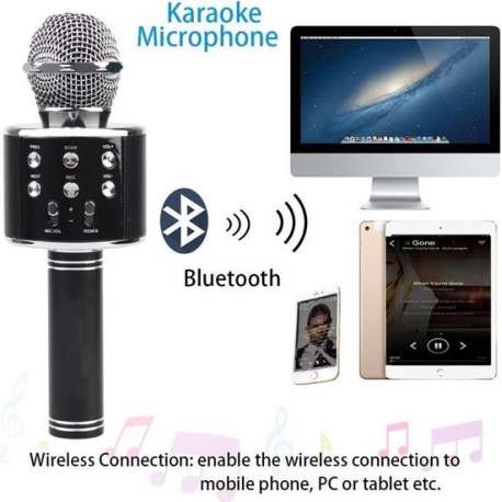 Karaoke Microfoon - Draadloos - Bluetooth Verbinding - Voor de gezelligste feestjes