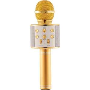 Bluetooth Karaoke Microfoon - Draadloos met HiFi Speaker Box - Set voor Android/iPhone/Apple - Goud