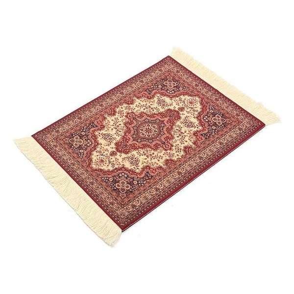 Muismat Perzisch tapijt rood