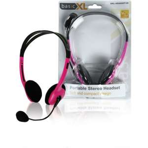 Basic XL BXL-HEADSET1 - Stereo Headset - Roze