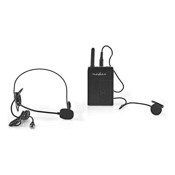 Nedis draadloze headset met bodypack voor MPWL611BK en MPWL621BK