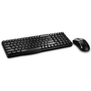 Rapoo X1800S Wireless Keyboard + Mouse Desktopset - Black (draadloos)