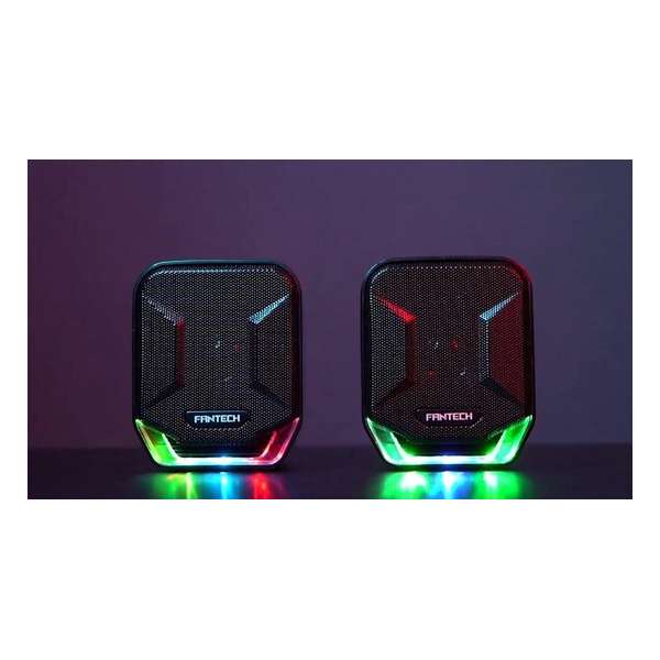 FANTECH SONAR Gaming en Music Speaker Set met LED verlichting - GS202 - zwart