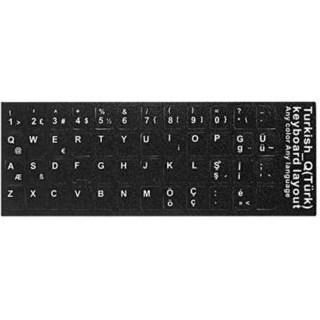 Turkse toetsenbord stickers - Turks toetsenbord - hoge kwaliteit - Turkish keyboard stickers