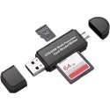 2 in 1- Micro-USB -  USB- Card Reader/Writer