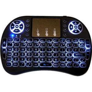 Type i8 keyboard met Backlight Draadloos mini multimedia toetsenbord met touchpad + oplaadbare accu