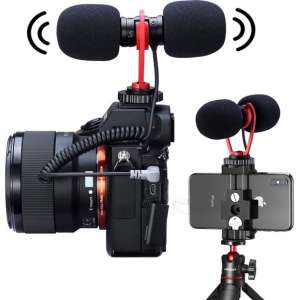SAIREN T Mic Dual-Head richtmicrofoon voor smartphone en camera