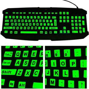 Toetsenbord stickers Glow in the dark - PC en laptop - QWERTY