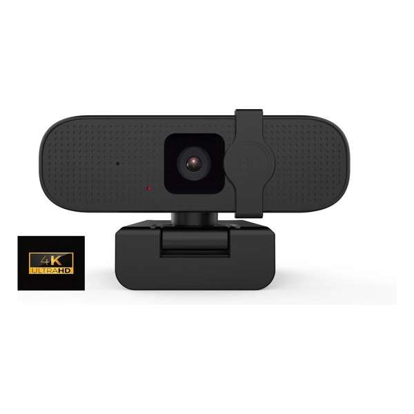 4K Webcam  - 2448P Ultra HD - Computer - PC - Microfoon - Videobellen - Vergaderen - Werk - Livestreams
