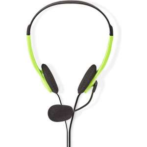 Headset met Microfoon - On-Ear - Verstelbare hoofdband - Groen