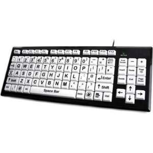 BigKeys toetsenbord met grote letters zwart/wit US