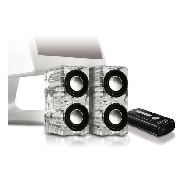i-COOL Crystal USB Speakers