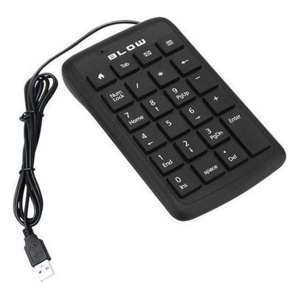 Numpad Bedraad - Numeriek Toetsenbord met kabeltje - 28 toetsen - Bluetooth - Zwart
