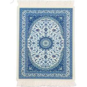 Muismat Perzisch tapijt blauw