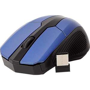 Optical mouse – Draadloze muis voor de computer 2.4GHz – Blauw